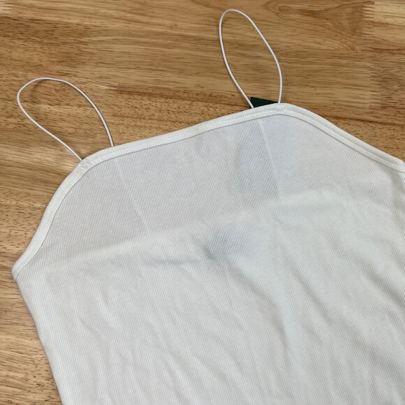 Wild Fable Women's White Spaghetti Strap Bodysuit - Size Medium - NWT - Picture 3 of 8